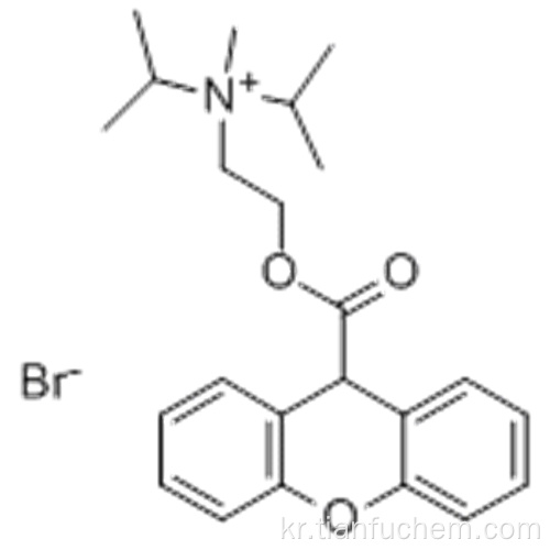 N- 메틸 -N- (1- 메틸 에틸) -N- [2 - [(9H- 크 산텐 -9- 일 카르 보닐) 옥시] 에틸] -, 브로마이드 (1 : 1) CAS 50-34-0